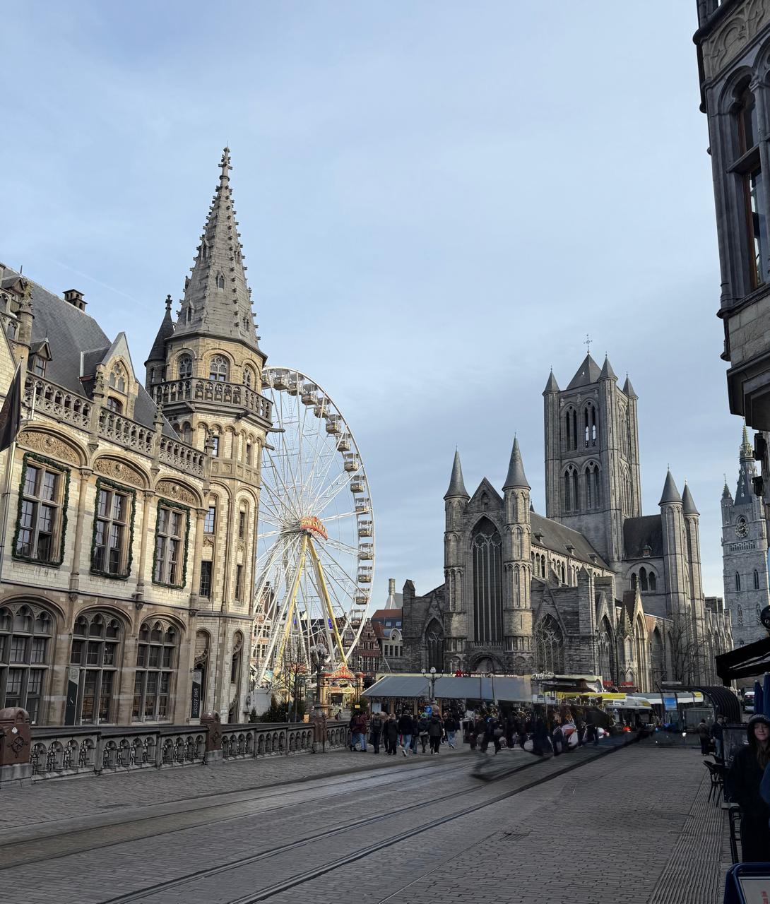 Ghent city view in Belgium