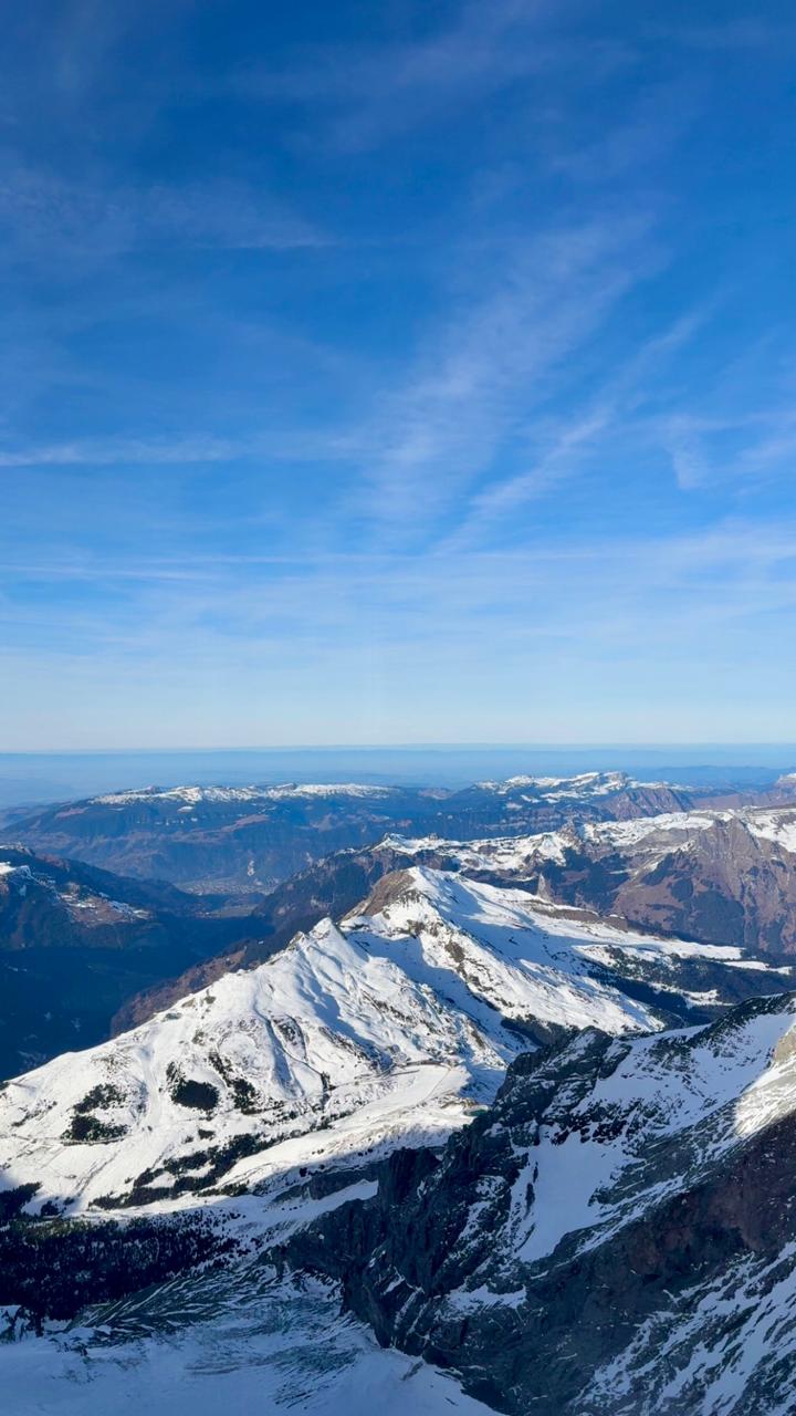 Jungfraujoch alpine landscape in Switzerland